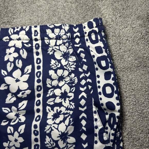 Paul Shark Yachting Nylon Swim Trunks Men L Large Blue Floral Lined Shorts - Picture 3 of 15